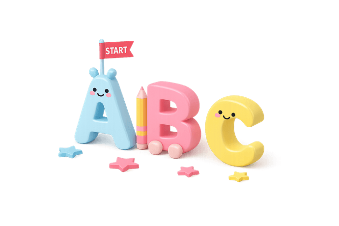 Кубики с буквами ABC